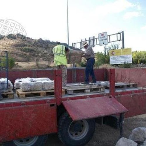 Desmontaje   desplazamiento de restos arqueológicos, Medinaceli, Soria. 3