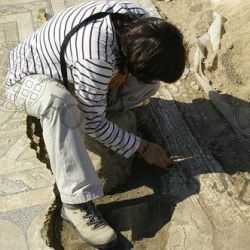 Excavación del mosaico